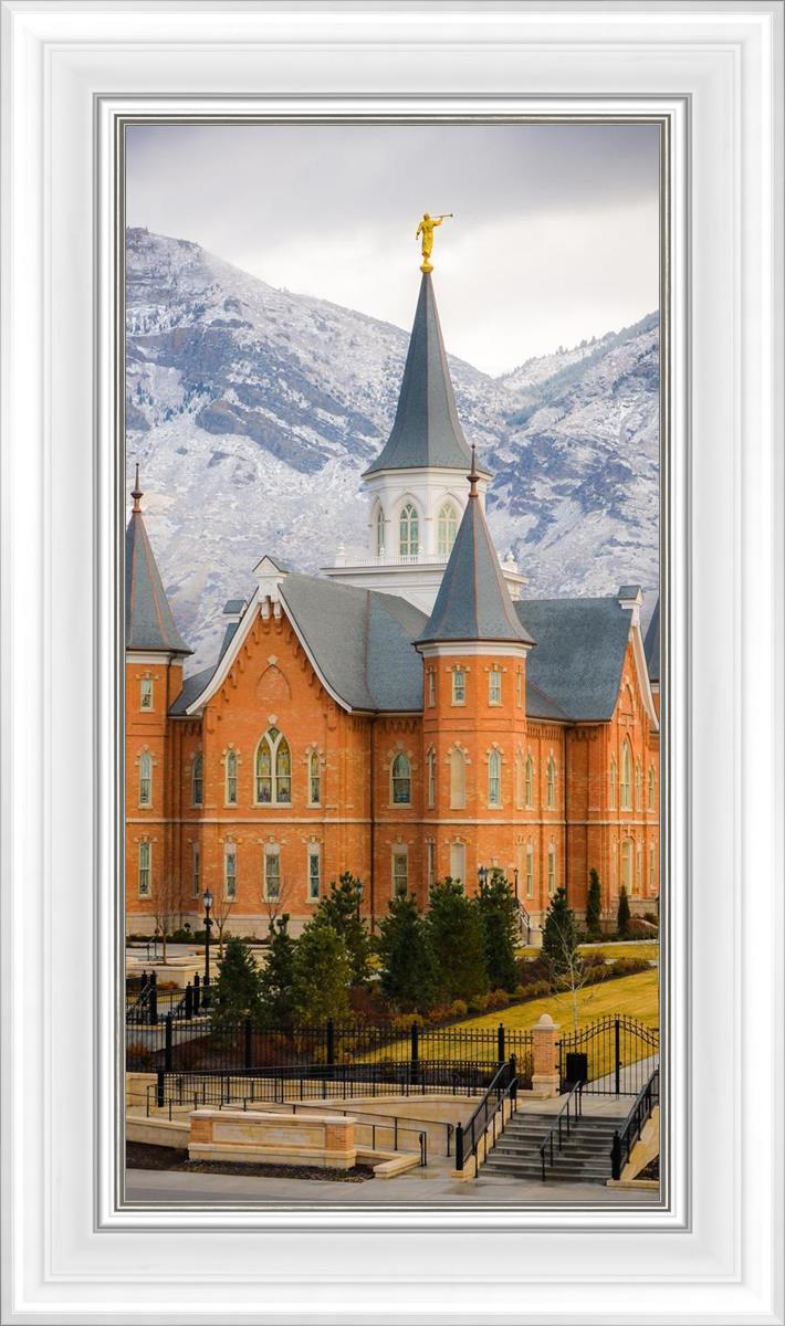 Provo City Center Temple - Snowy Mountains