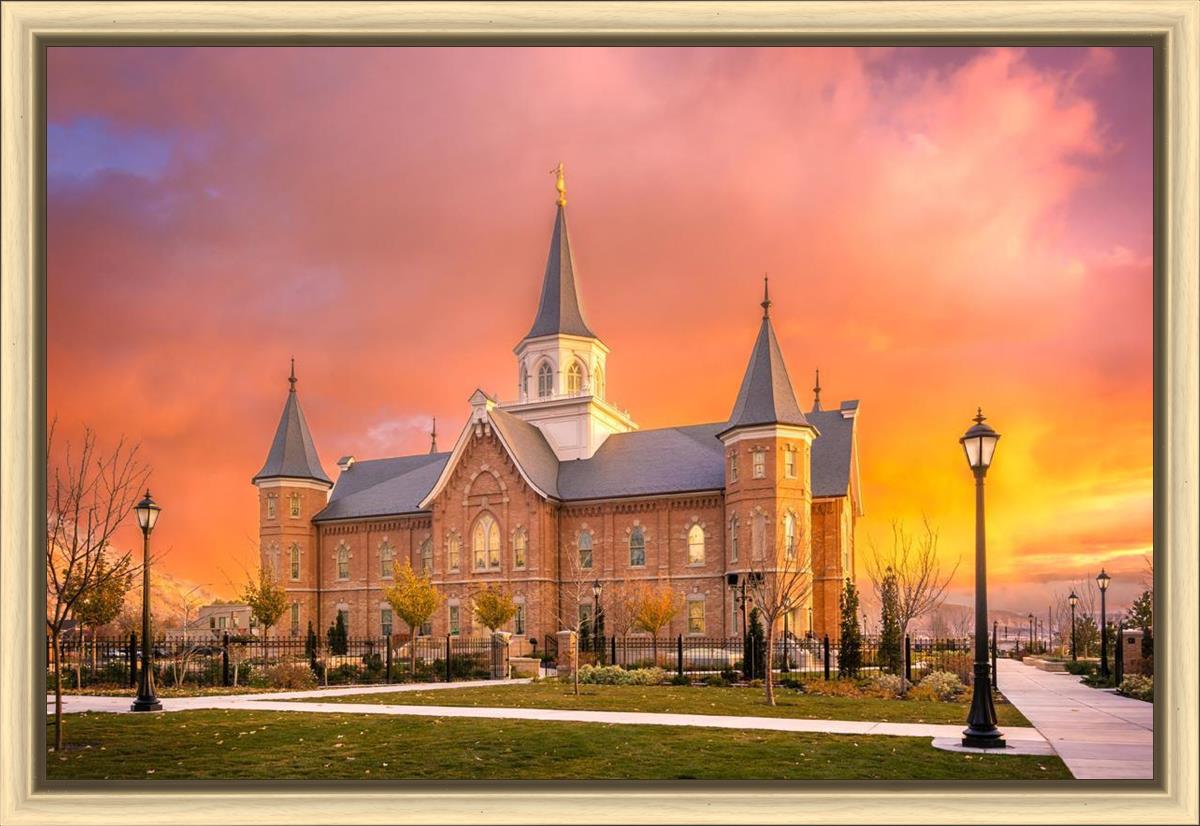 Provo City Center Temple - Fall Sunset