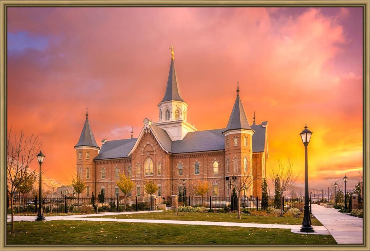 Provo City Center Temple - Fall Sunset