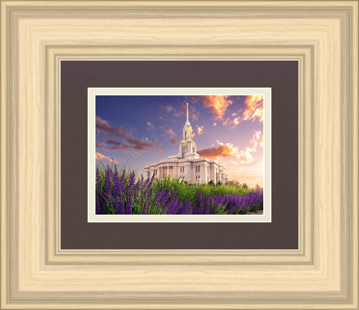 Payson Temple Blooming Lavender