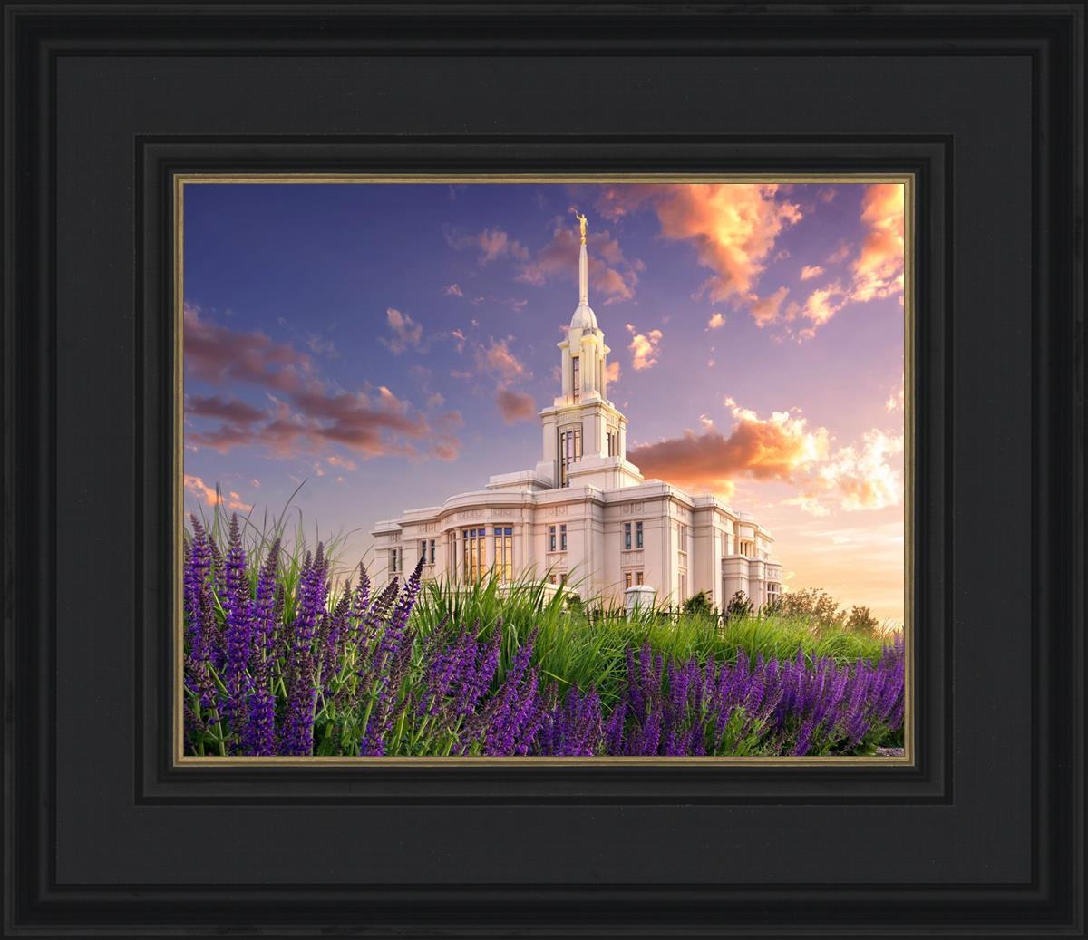 Payson Temple Blooming Lavender