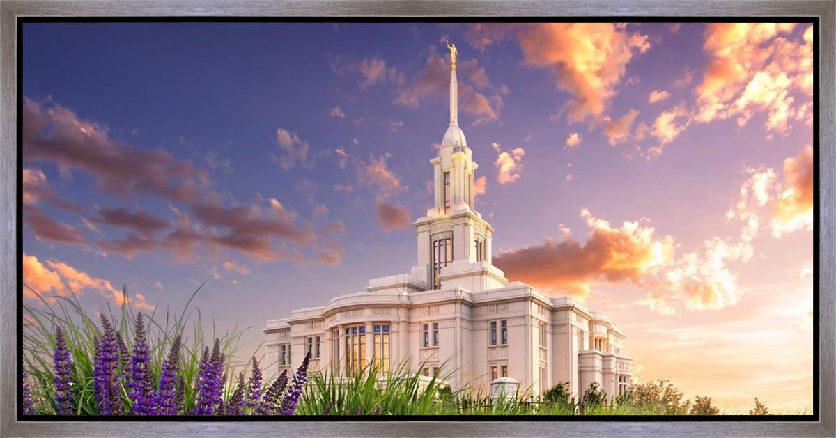 Payson Temple Blooming Lavender
