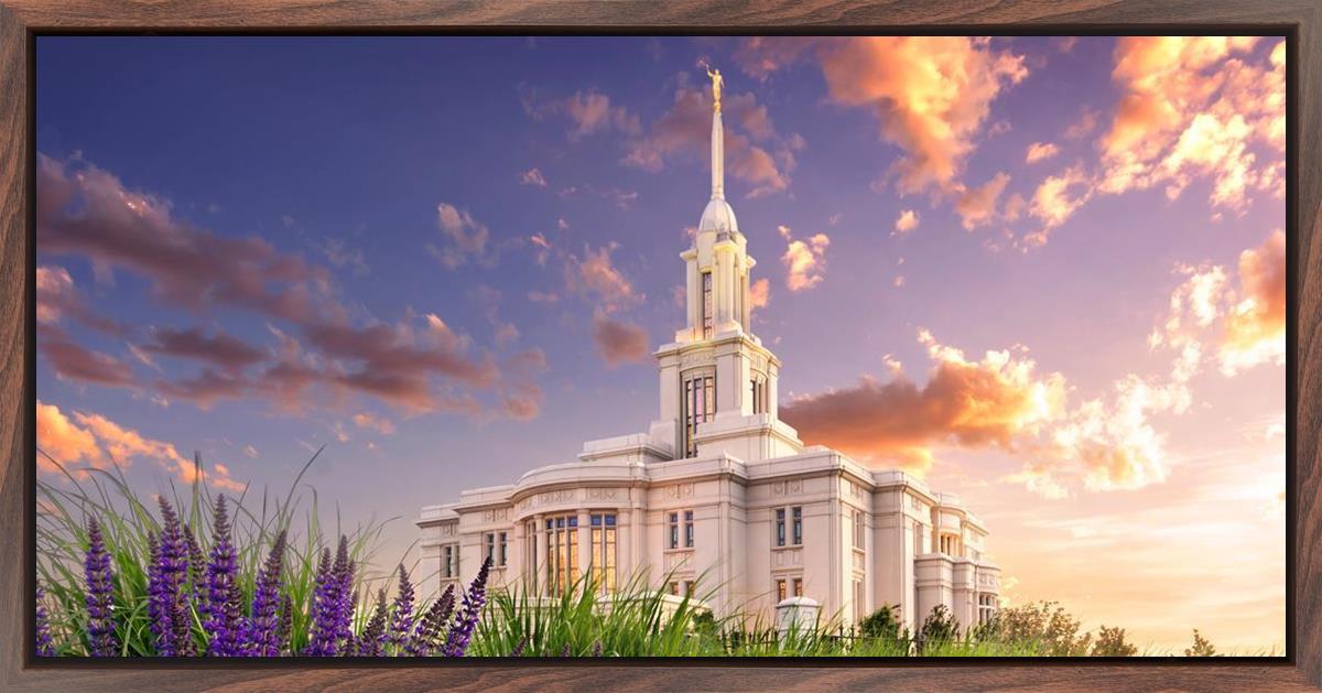 Payson Temple Blooming Lavender