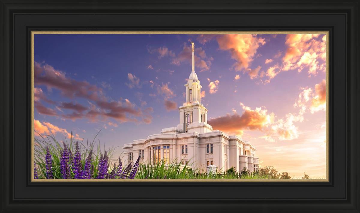 Payson Temple Blooming Lavender