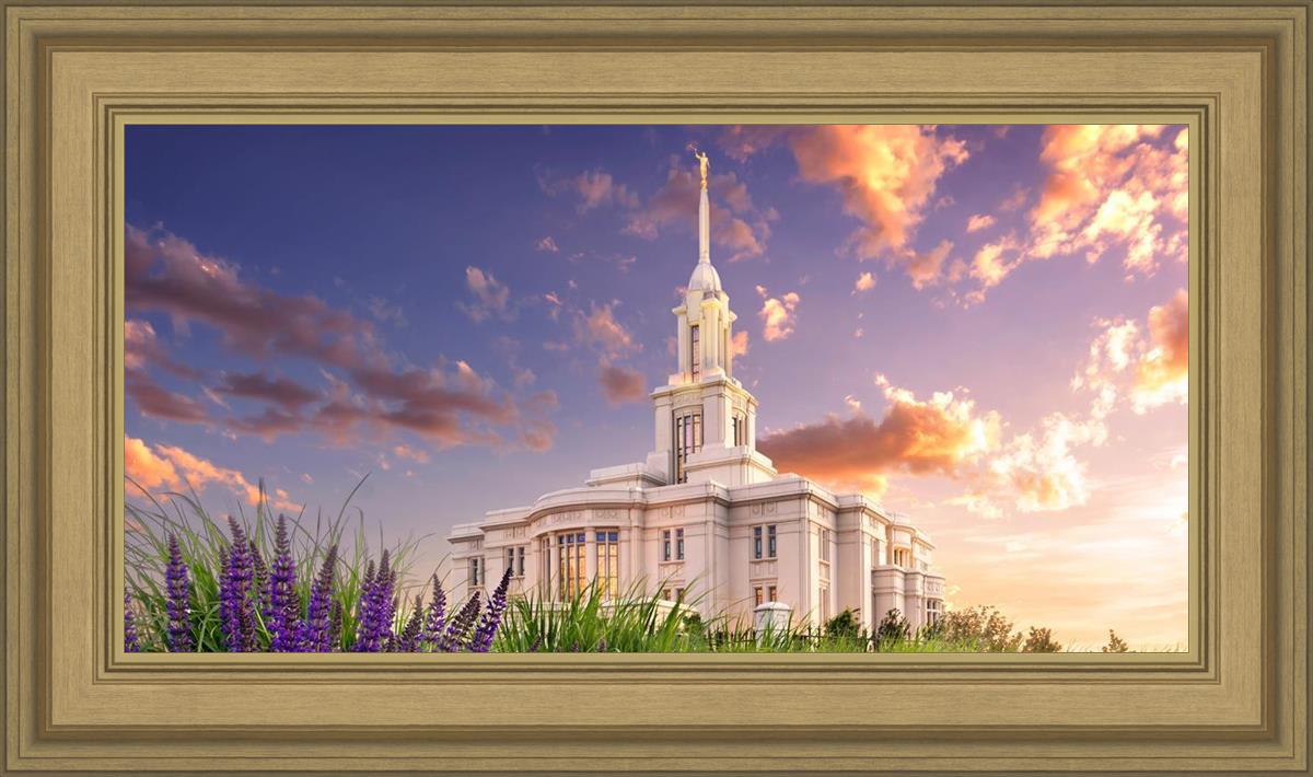 Payson Temple Blooming Lavender
