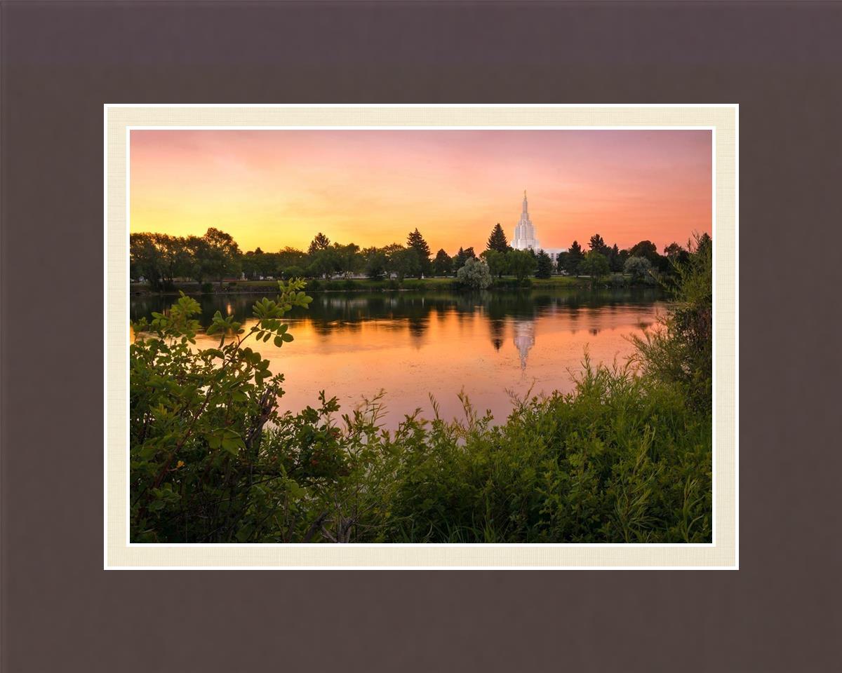Idaho Falls Temple - Reflective Sunrise