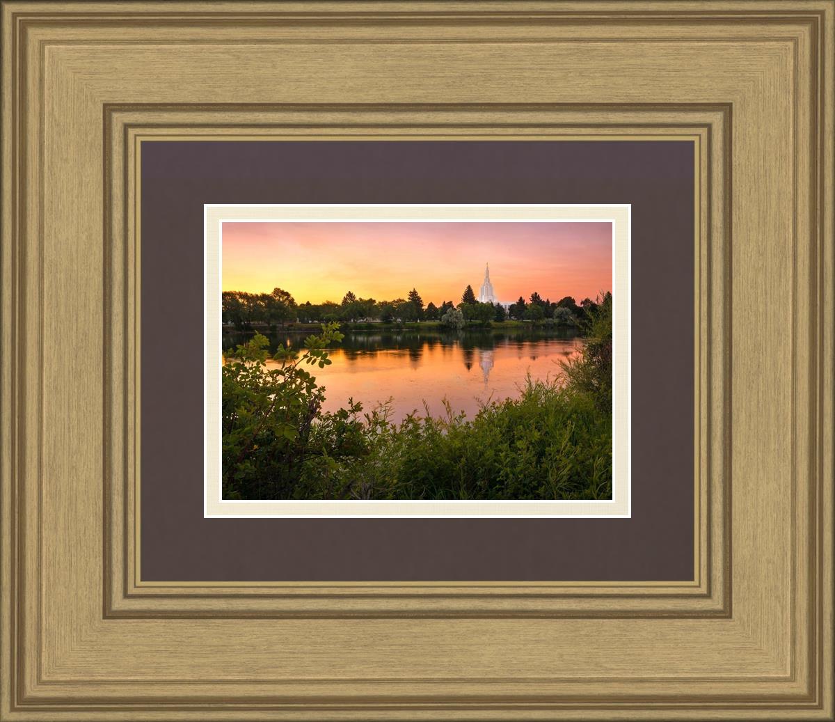 Idaho Falls Temple - Reflective Sunrise