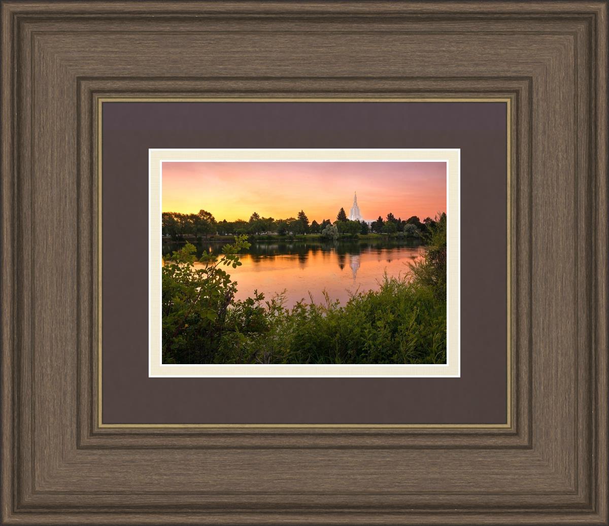 Idaho Falls Temple - Reflective Sunrise
