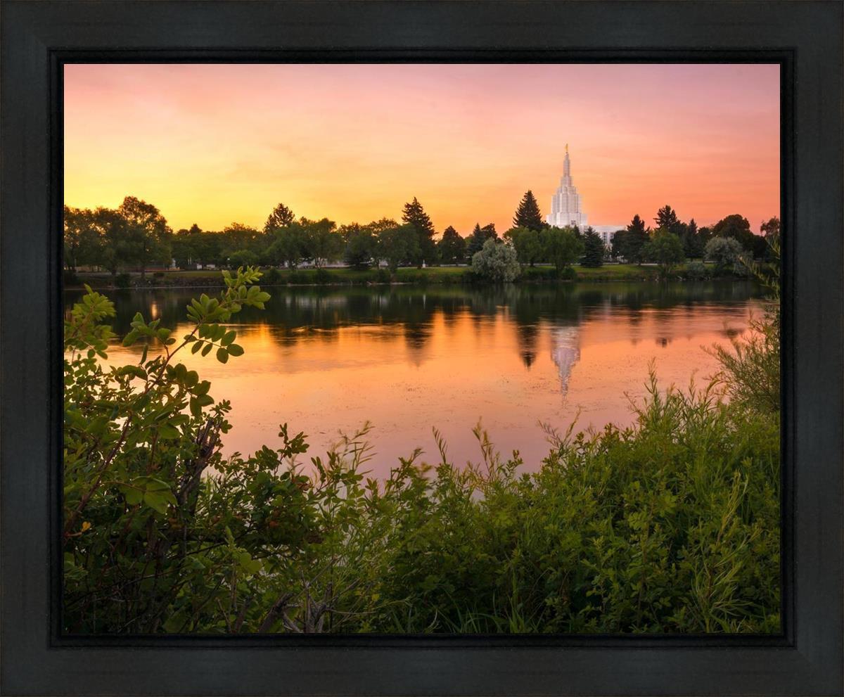 Idaho Falls Temple - Reflective Sunrise