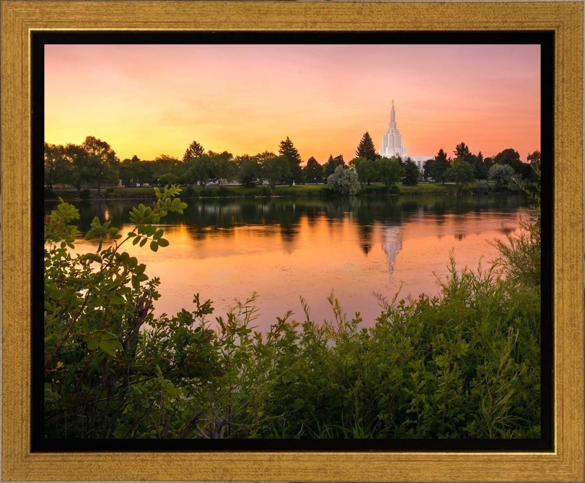 Idaho Falls Temple - Reflective Sunrise