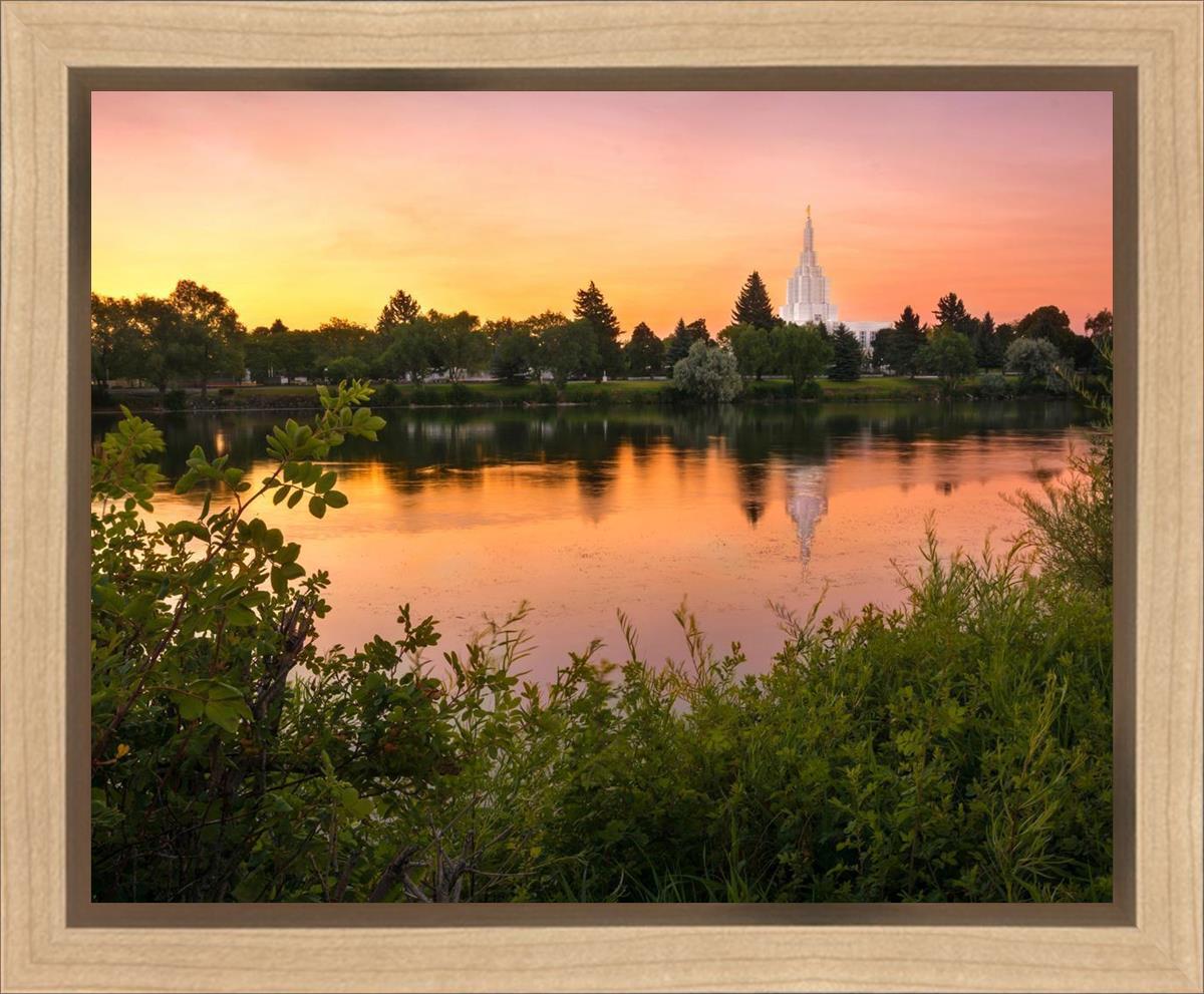 Idaho Falls Temple - Reflective Sunrise