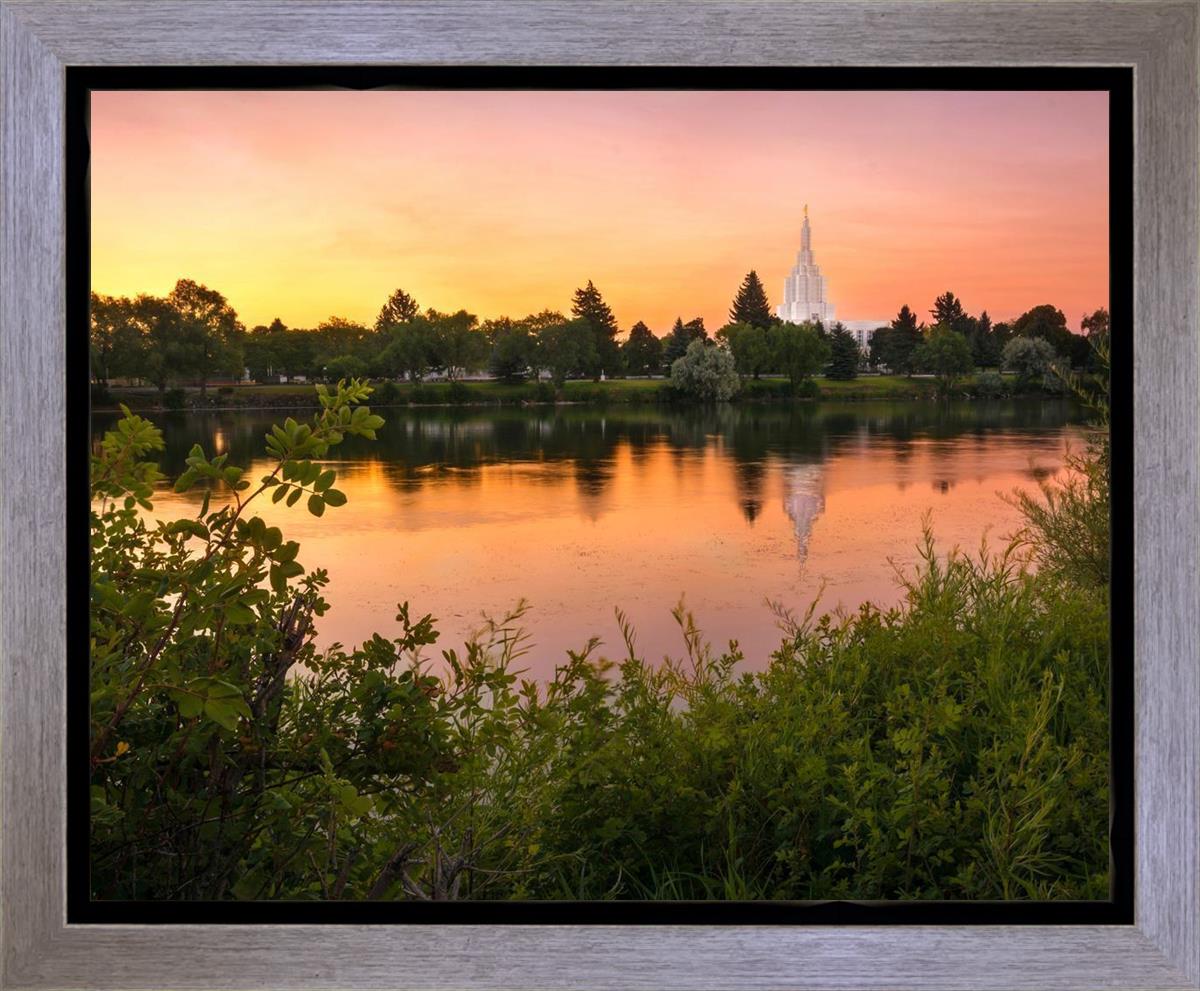 Idaho Falls Temple - Reflective Sunrise