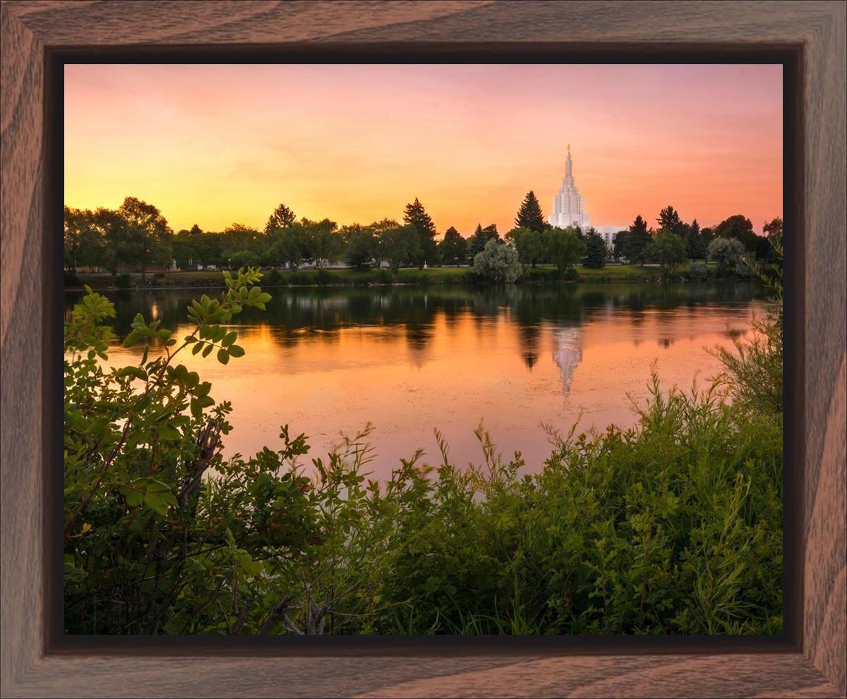 Idaho Falls Temple - Reflective Sunrise