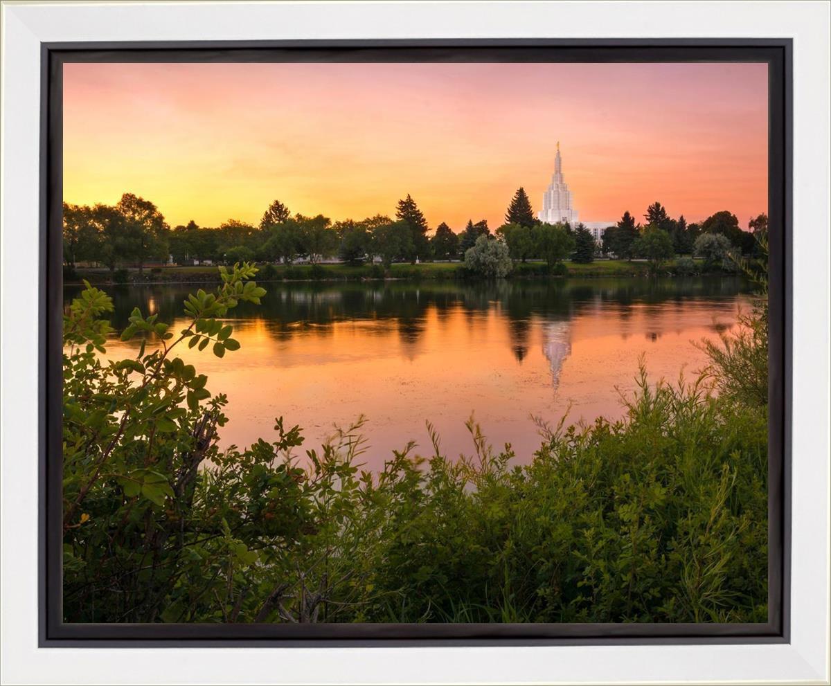 Idaho Falls Temple - Reflective Sunrise