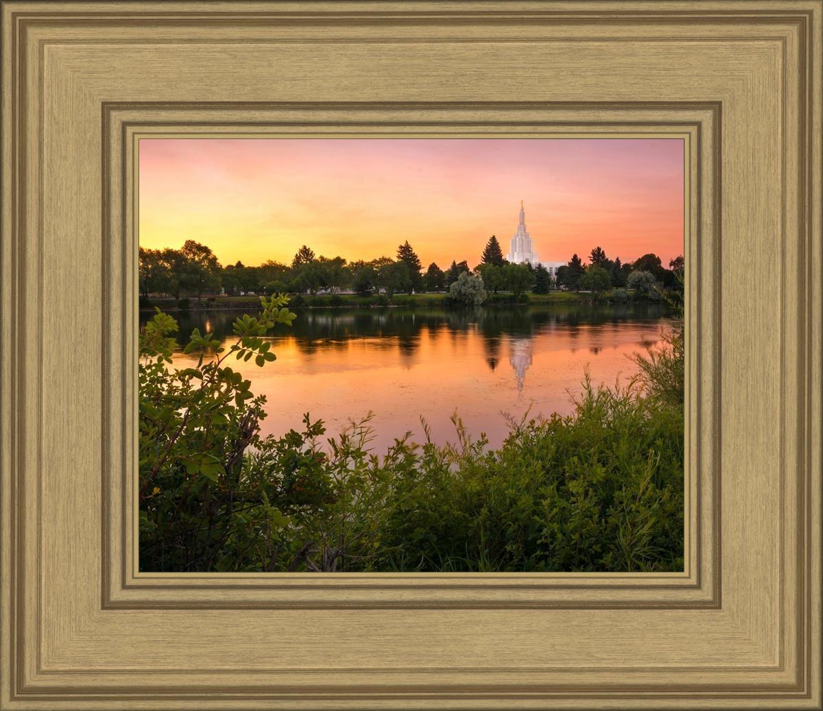 Idaho Falls Temple - Reflective Sunrise