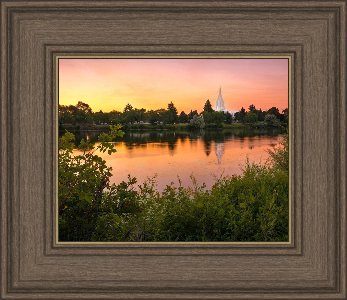 Idaho Falls Temple - Reflective Sunrise