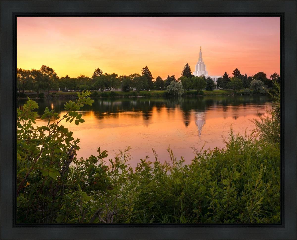 Idaho Falls Temple - Reflective Sunrise
