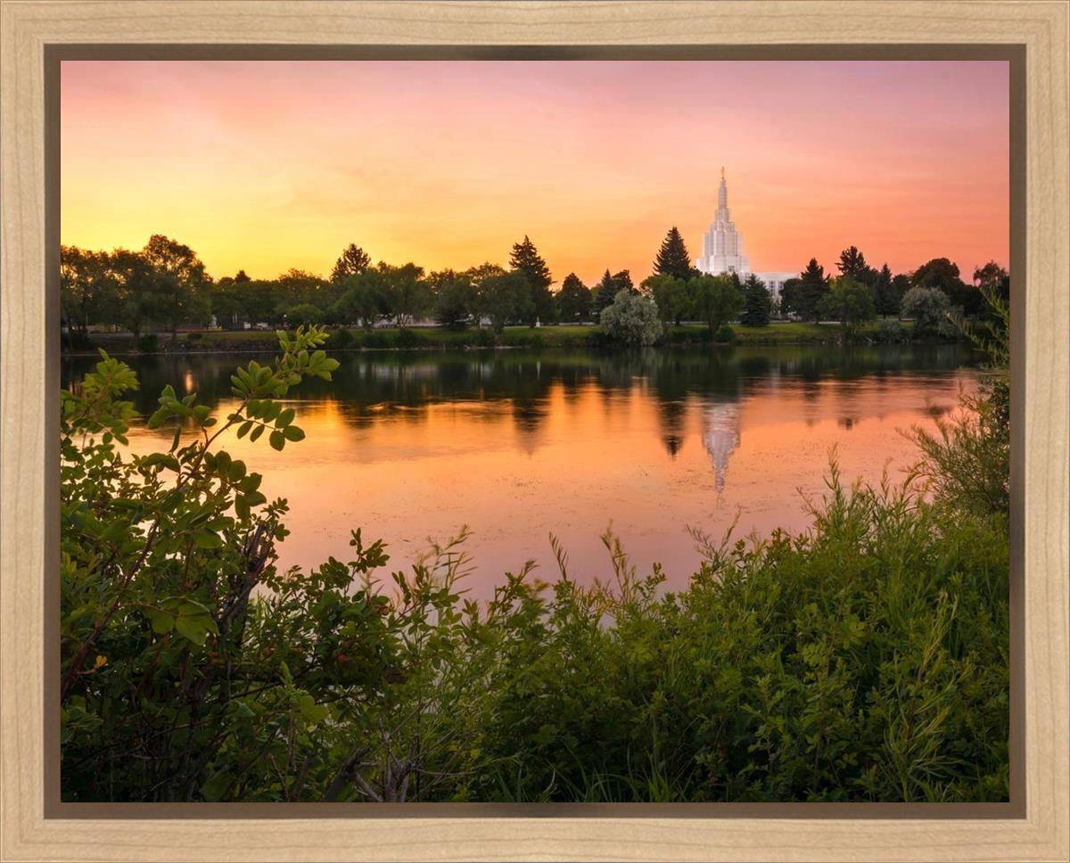 Idaho Falls Temple - Reflective Sunrise