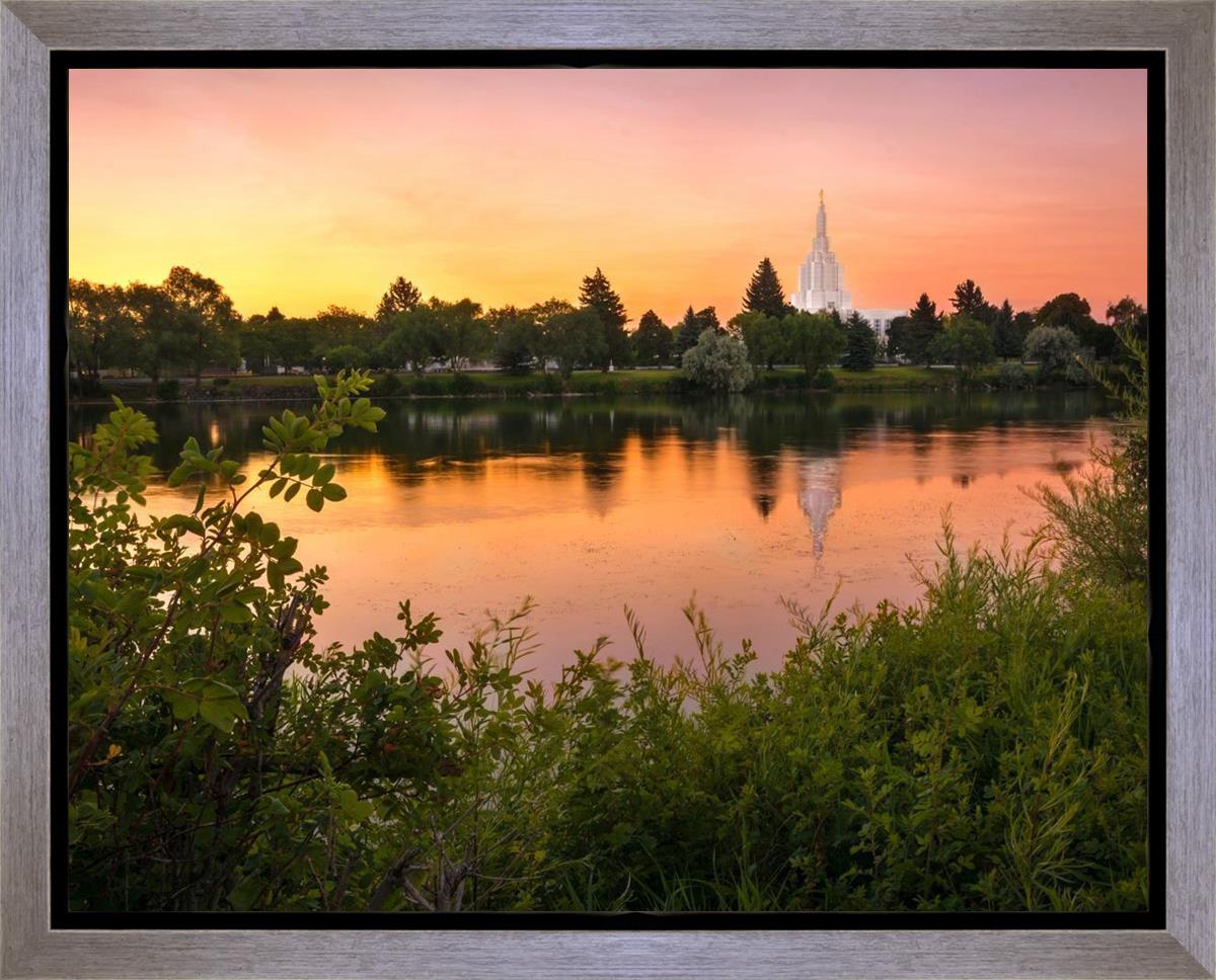 Idaho Falls Temple - Reflective Sunrise