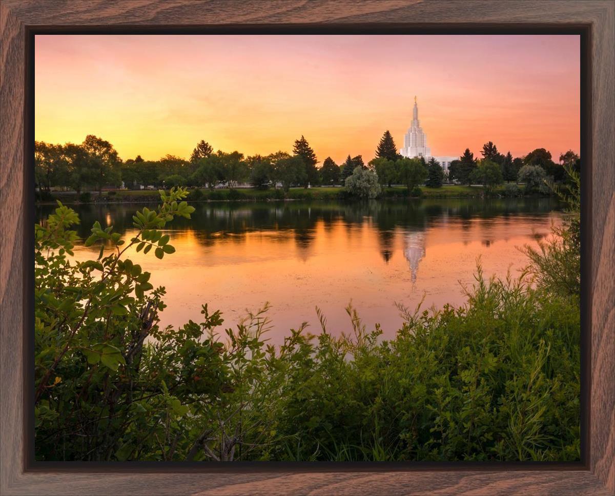 Idaho Falls Temple - Reflective Sunrise