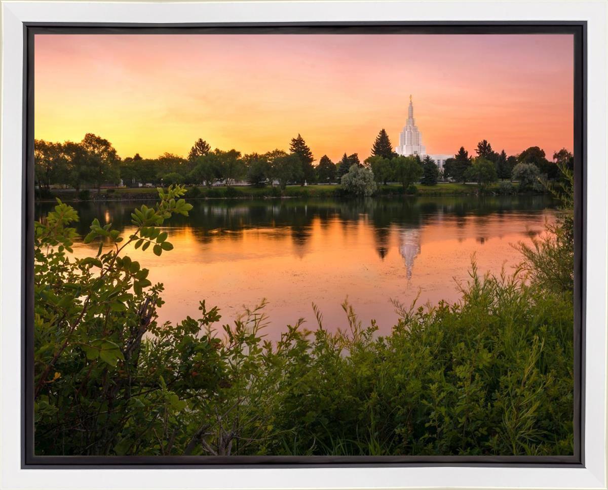 Idaho Falls Temple - Reflective Sunrise