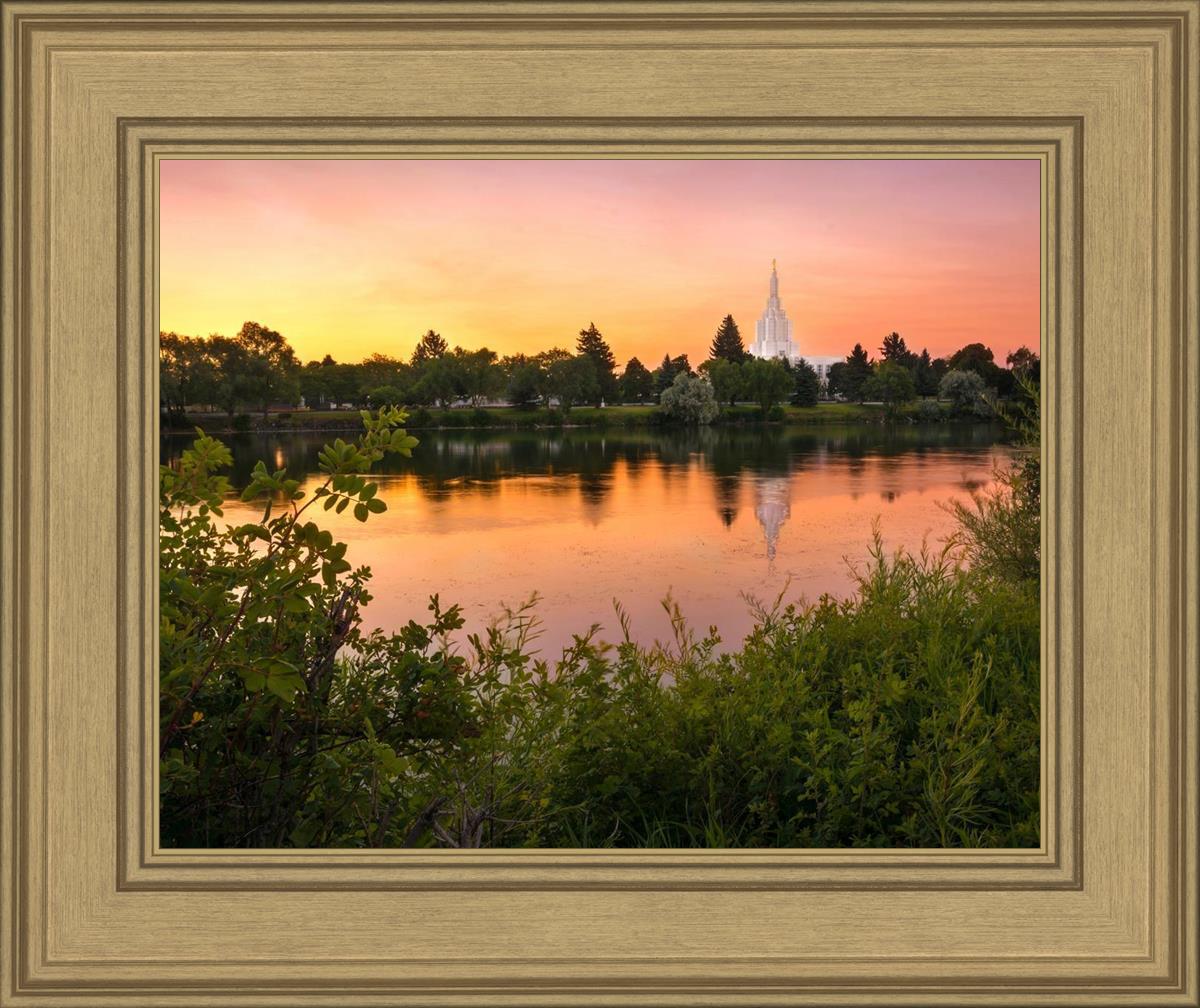 Idaho Falls Temple - Reflective Sunrise