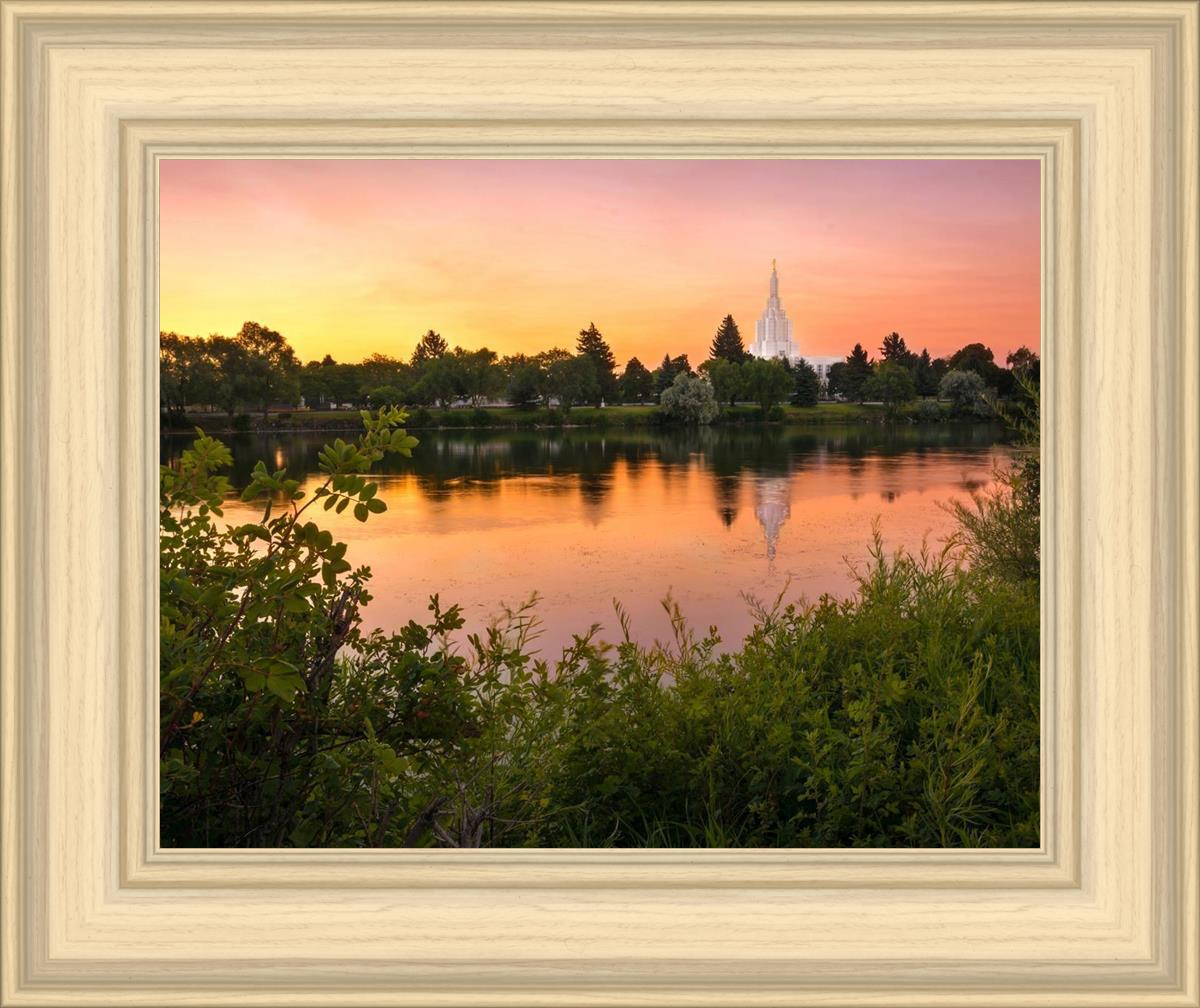 Idaho Falls Temple - Reflective Sunrise