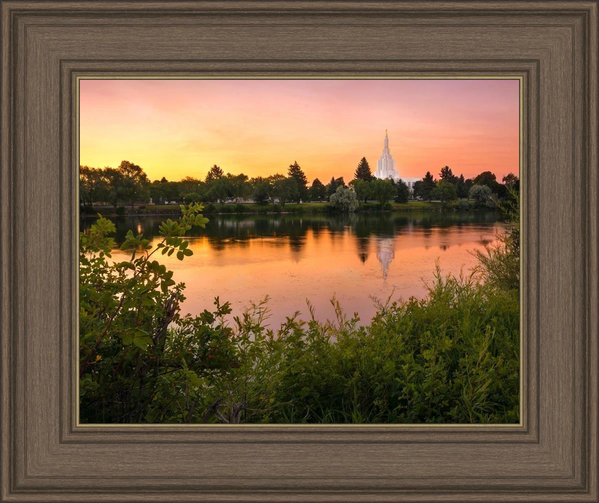Idaho Falls Temple - Reflective Sunrise