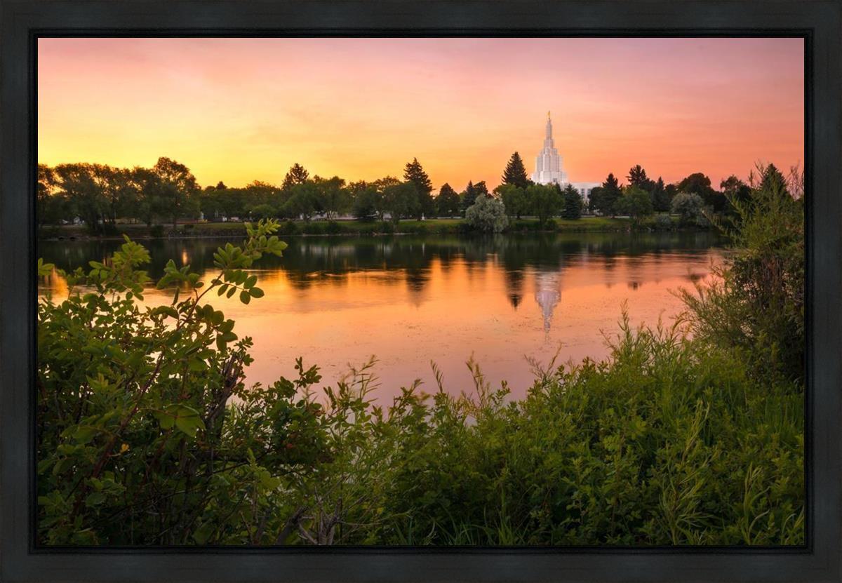 Idaho Falls Temple - Reflective Sunrise