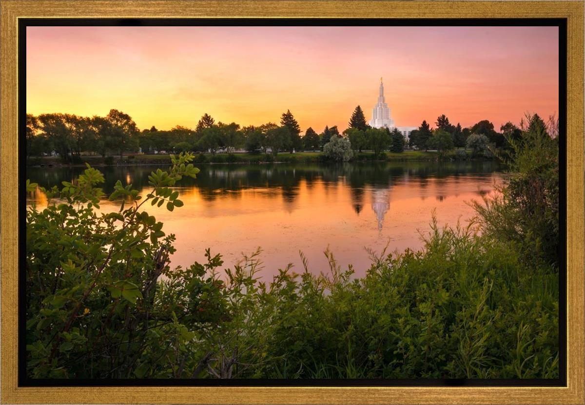 Idaho Falls Temple - Reflective Sunrise