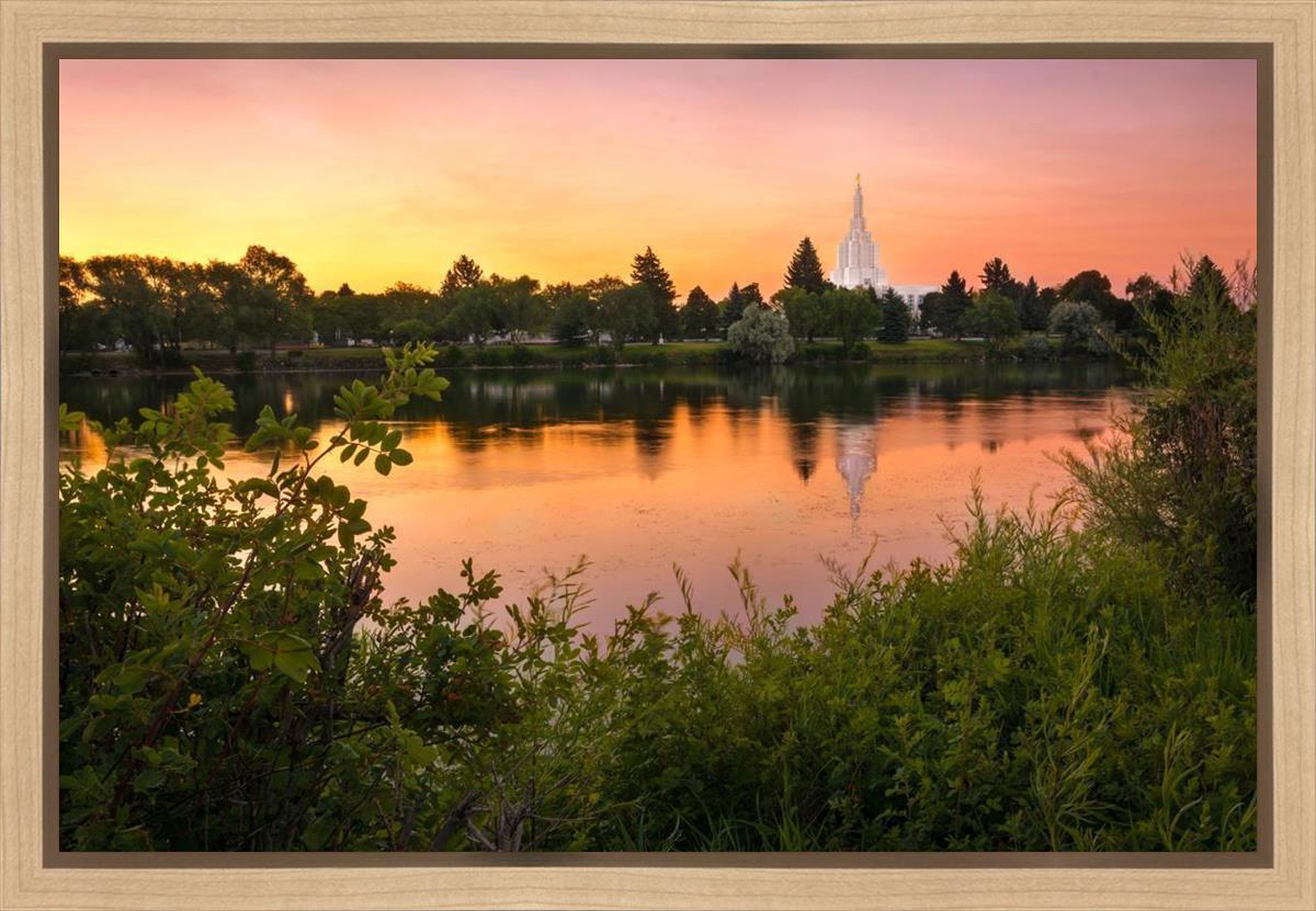 Idaho Falls Temple - Reflective Sunrise