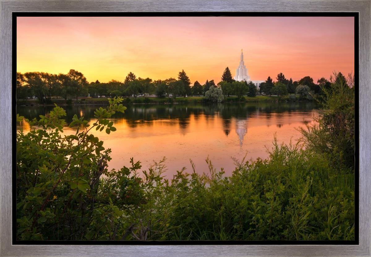 Idaho Falls Temple - Reflective Sunrise