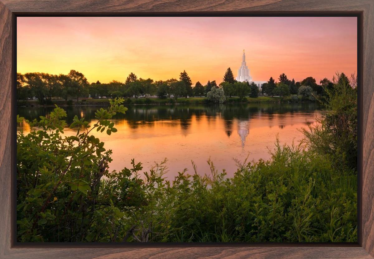 Idaho Falls Temple - Reflective Sunrise