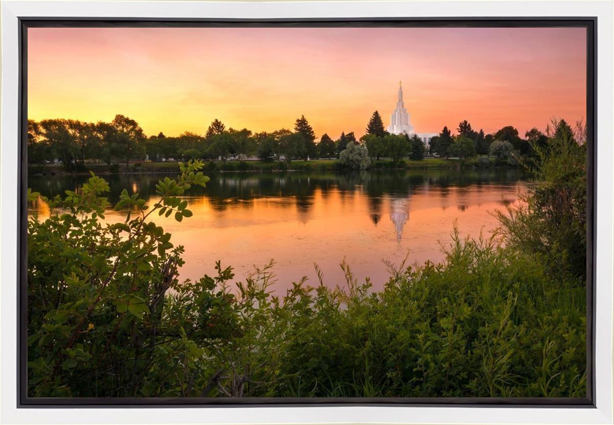 Idaho Falls Temple - Reflective Sunrise