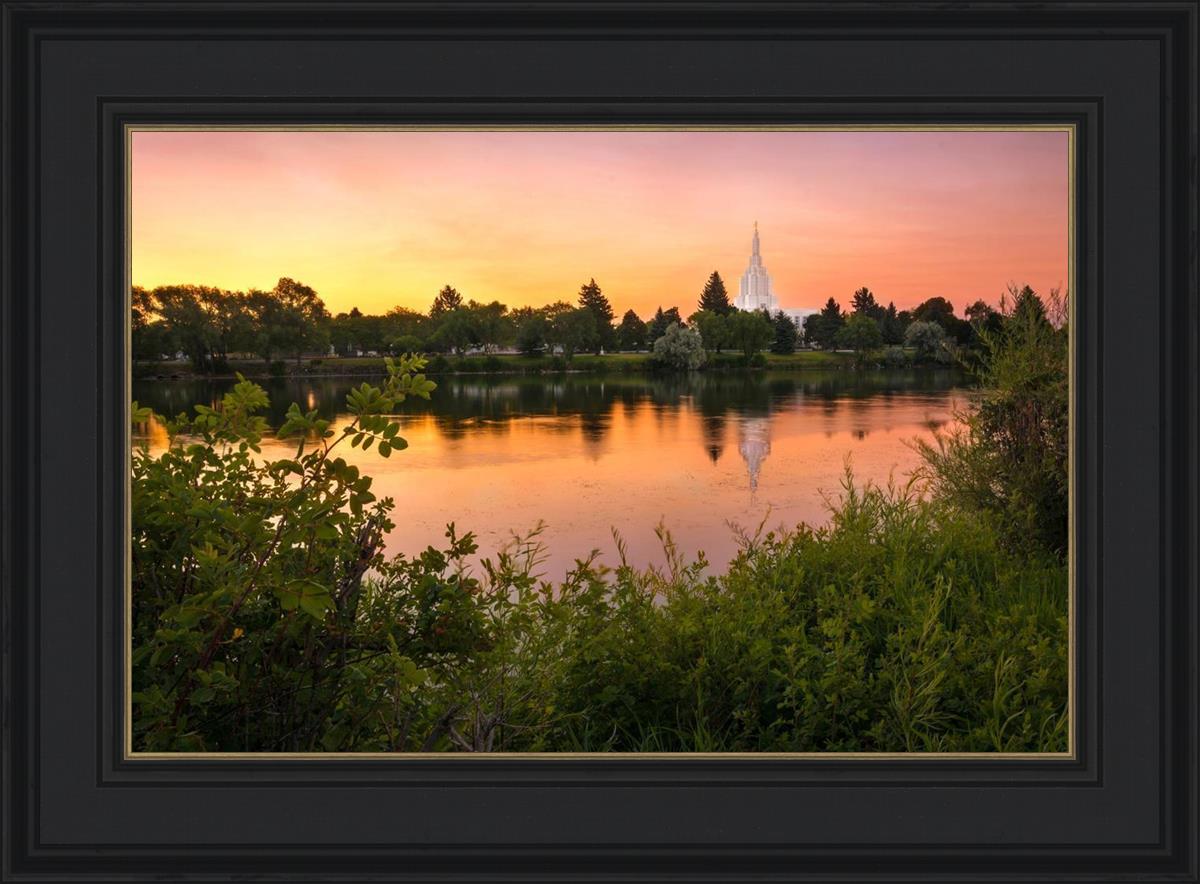 Idaho Falls Temple - Reflective Sunrise