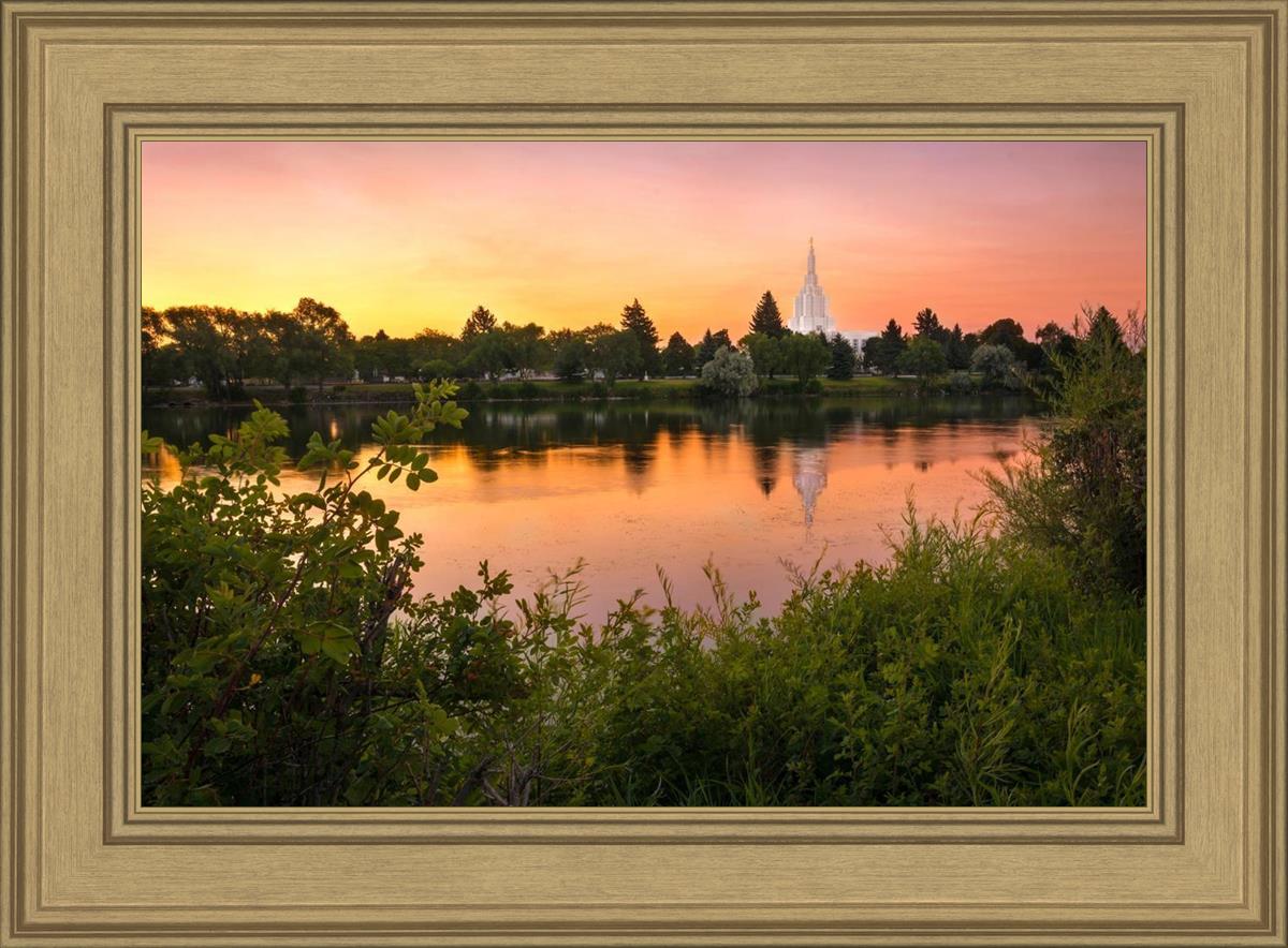 Idaho Falls Temple - Reflective Sunrise