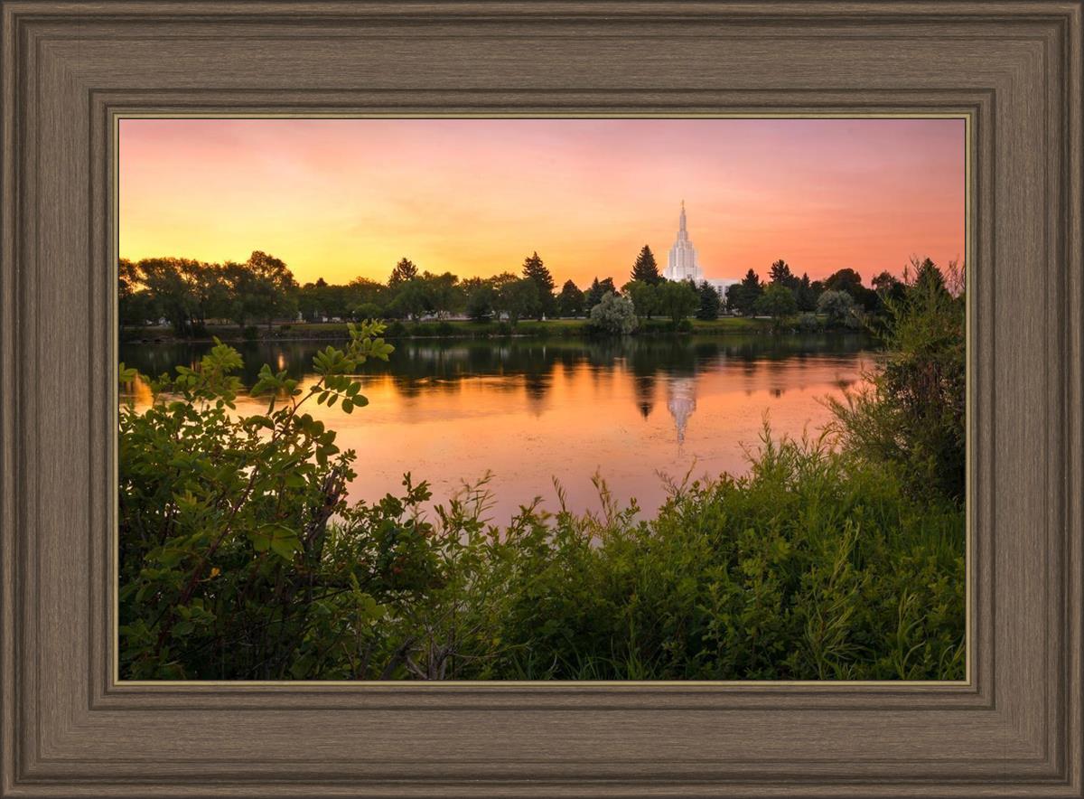 Idaho Falls Temple - Reflective Sunrise