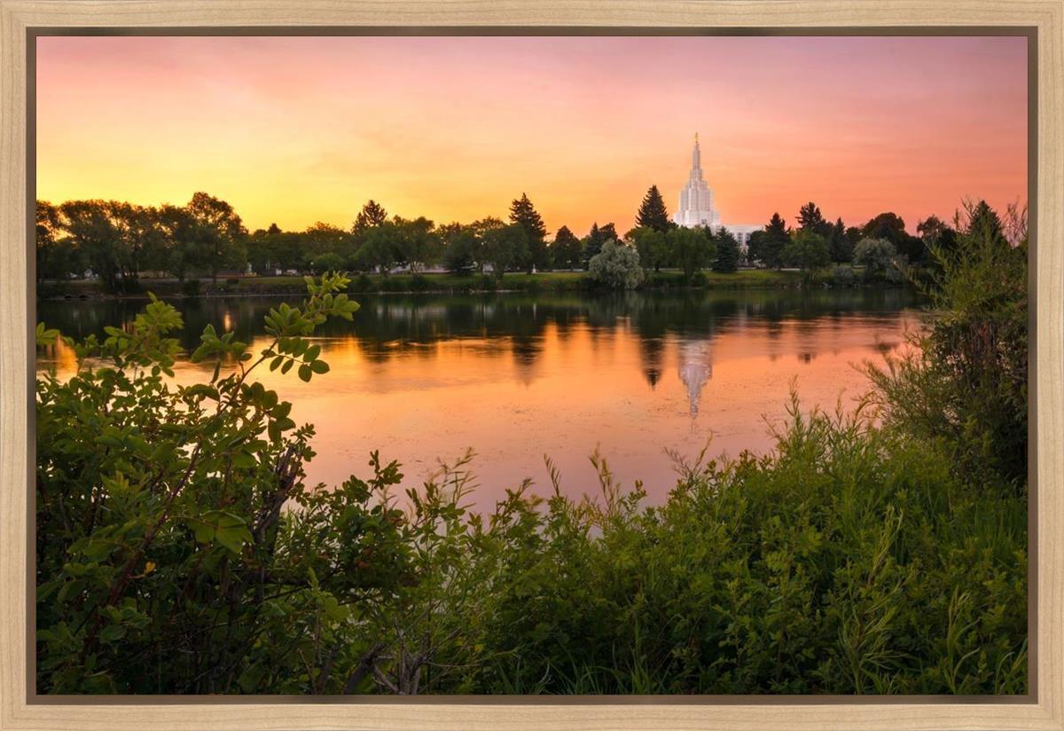 Idaho Falls Temple - Reflective Sunrise