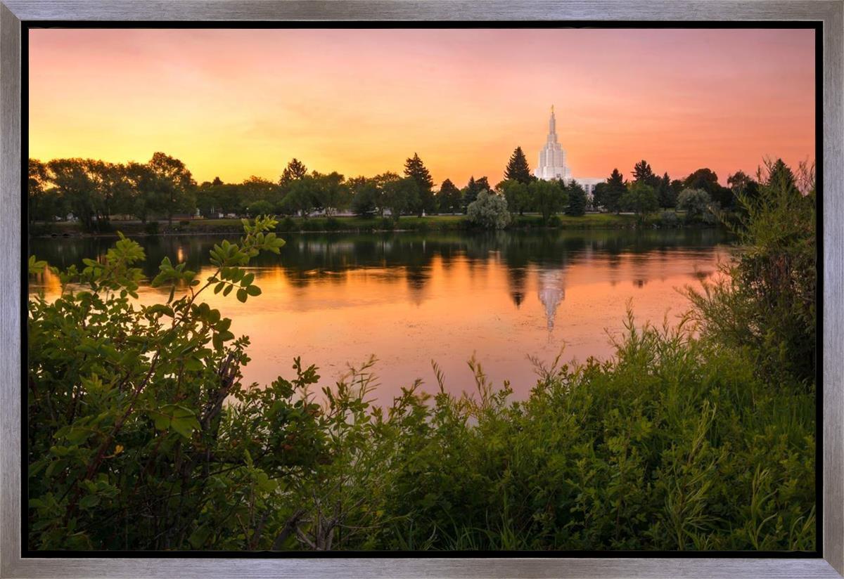 Idaho Falls Temple - Reflective Sunrise