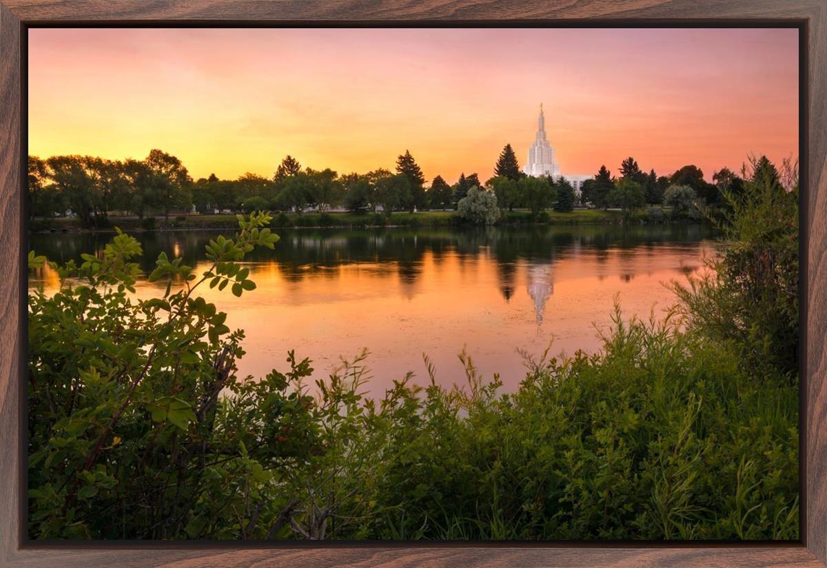 Idaho Falls Temple - Reflective Sunrise