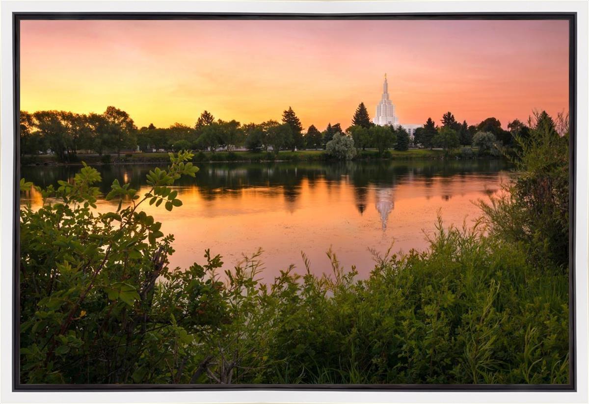 Idaho Falls Temple - Reflective Sunrise