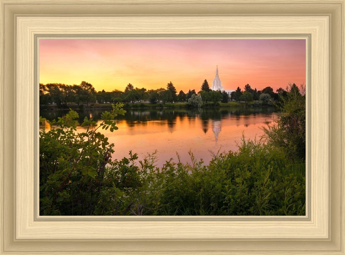 Idaho Falls Temple - Reflective Sunrise