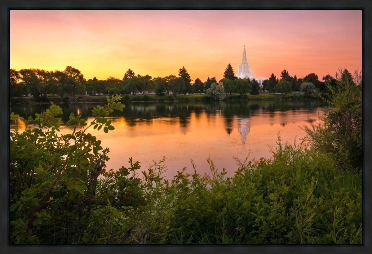 Idaho Falls Temple - Reflective Sunrise