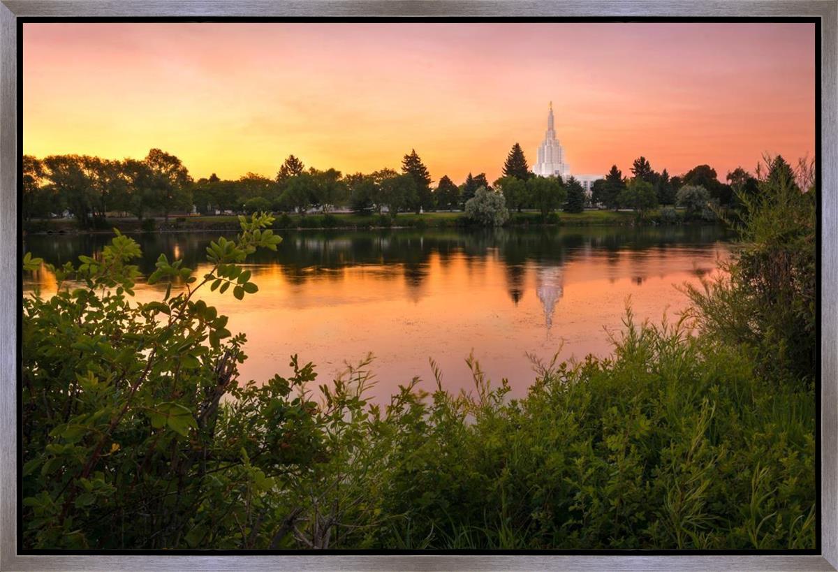 Idaho Falls Temple - Reflective Sunrise