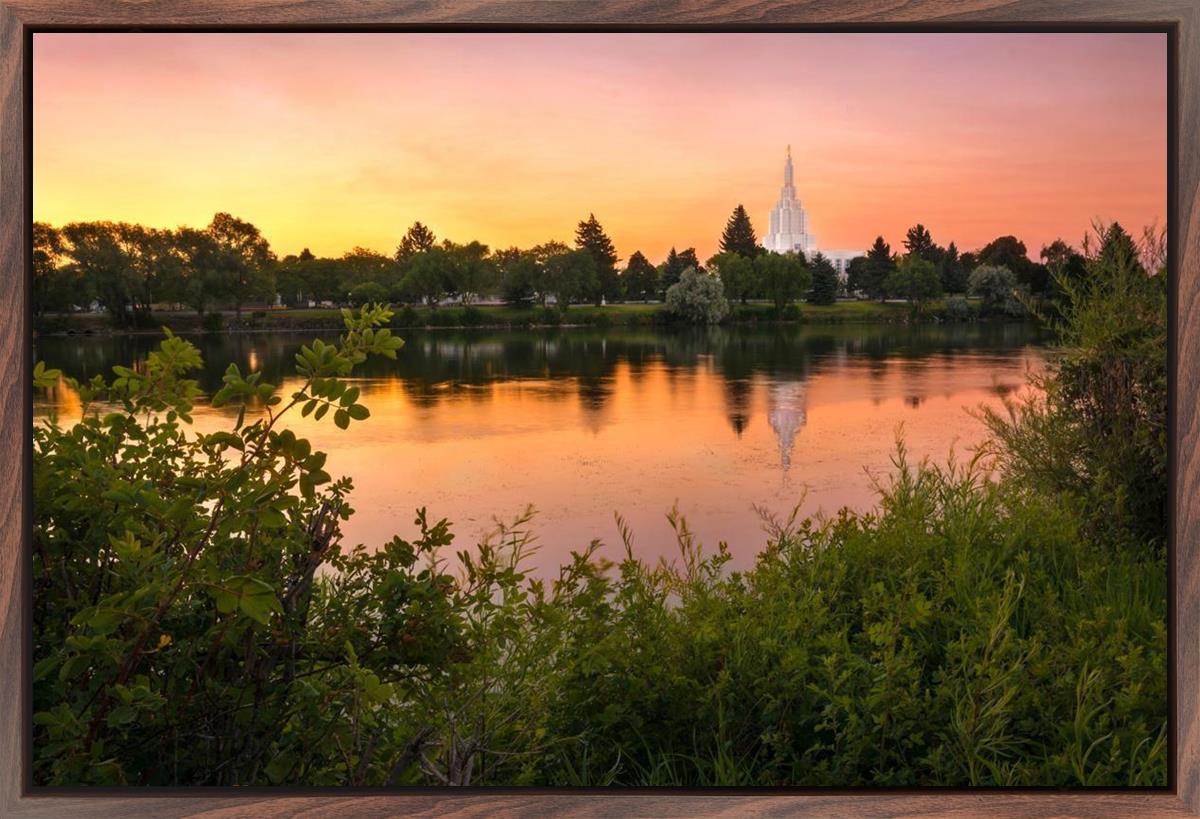 Idaho Falls Temple - Reflective Sunrise