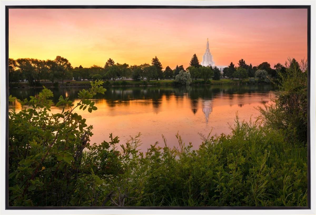 Idaho Falls Temple - Reflective Sunrise