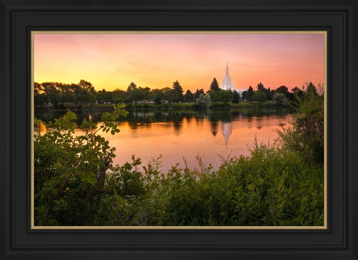 Idaho Falls Temple - Reflective Sunrise
