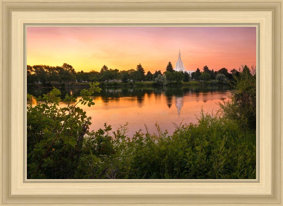 Idaho Falls Temple - Reflective Sunrise