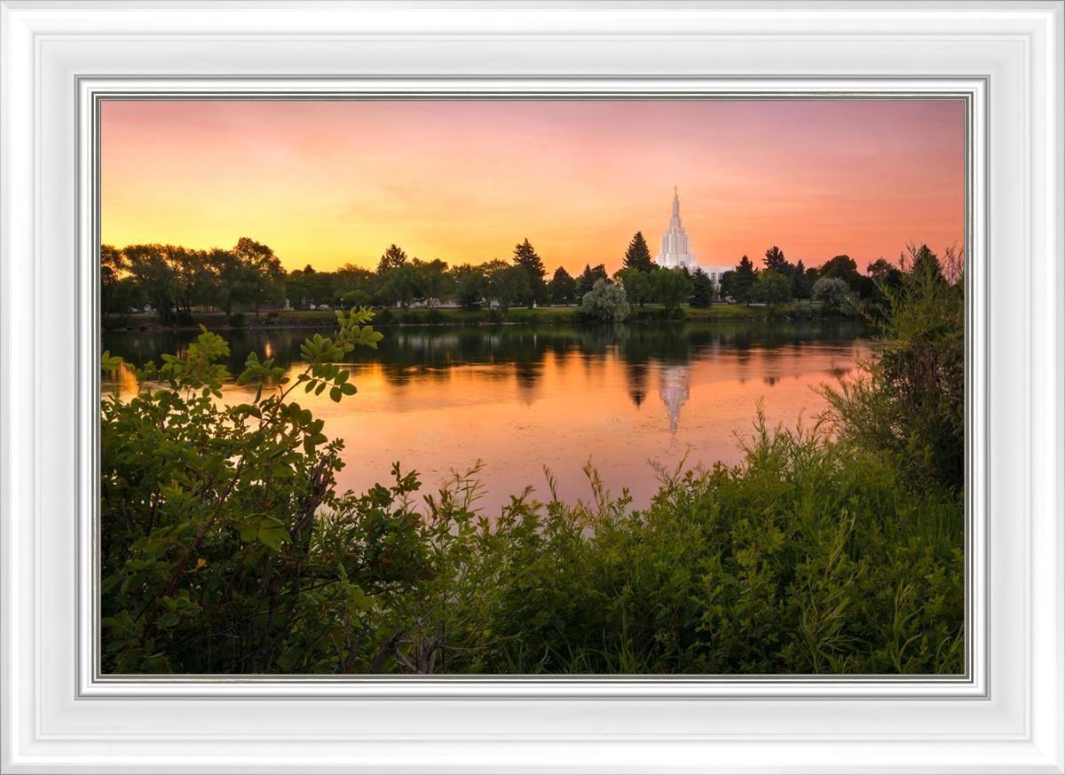 Idaho Falls Temple - Reflective Sunrise