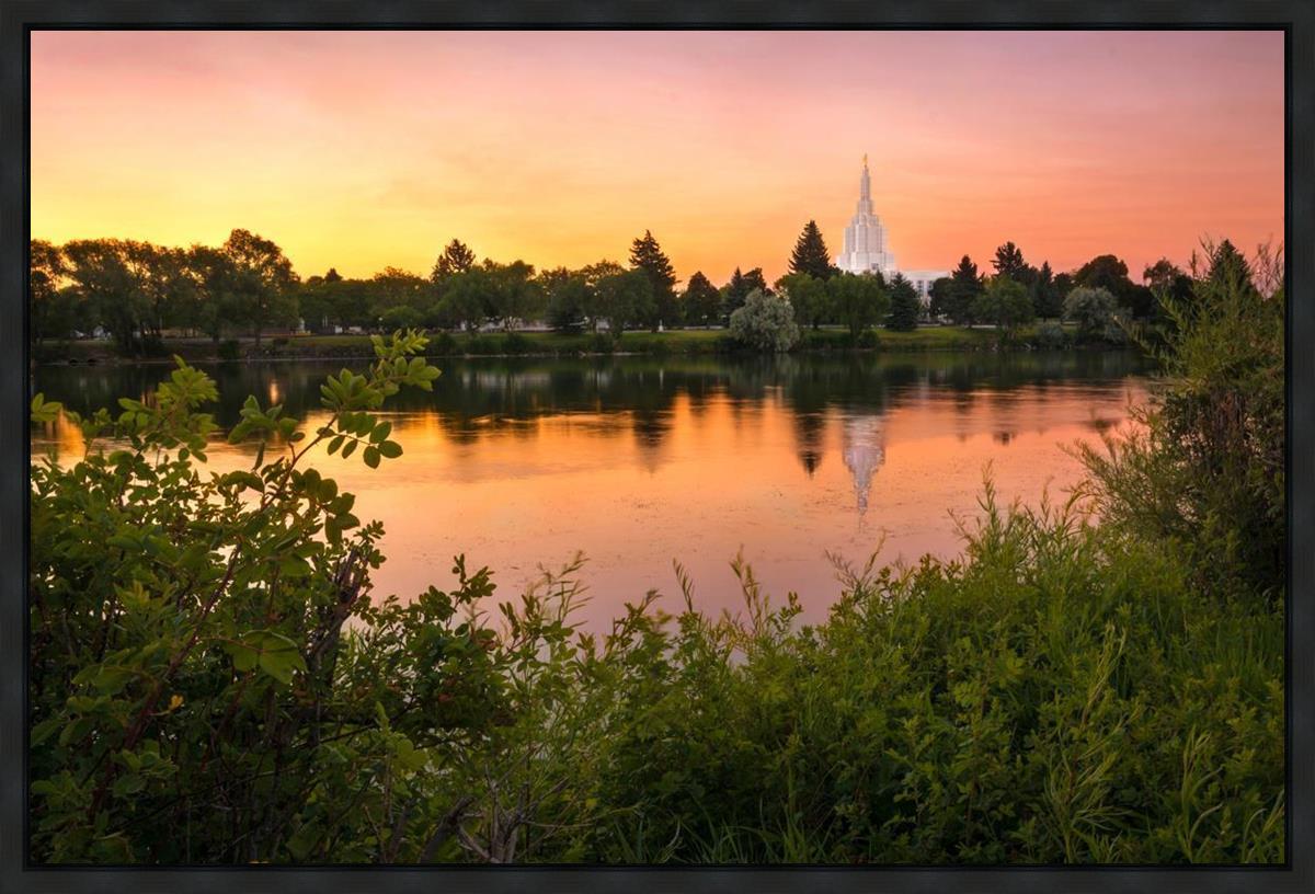 Idaho Falls Temple - Reflective Sunrise